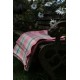 Candyfloss Pink & Ecru with Chocolate & Royal Blue CP02